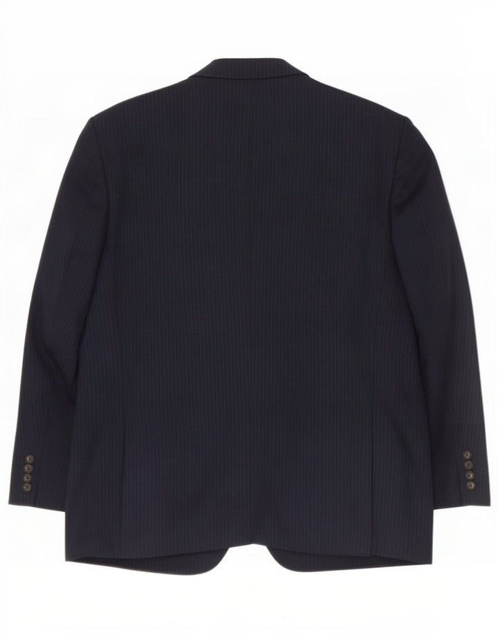 Marks & Spencer Męska marynarka zapinana na 2 guziki, UK 44 XL, granatowa w prążki