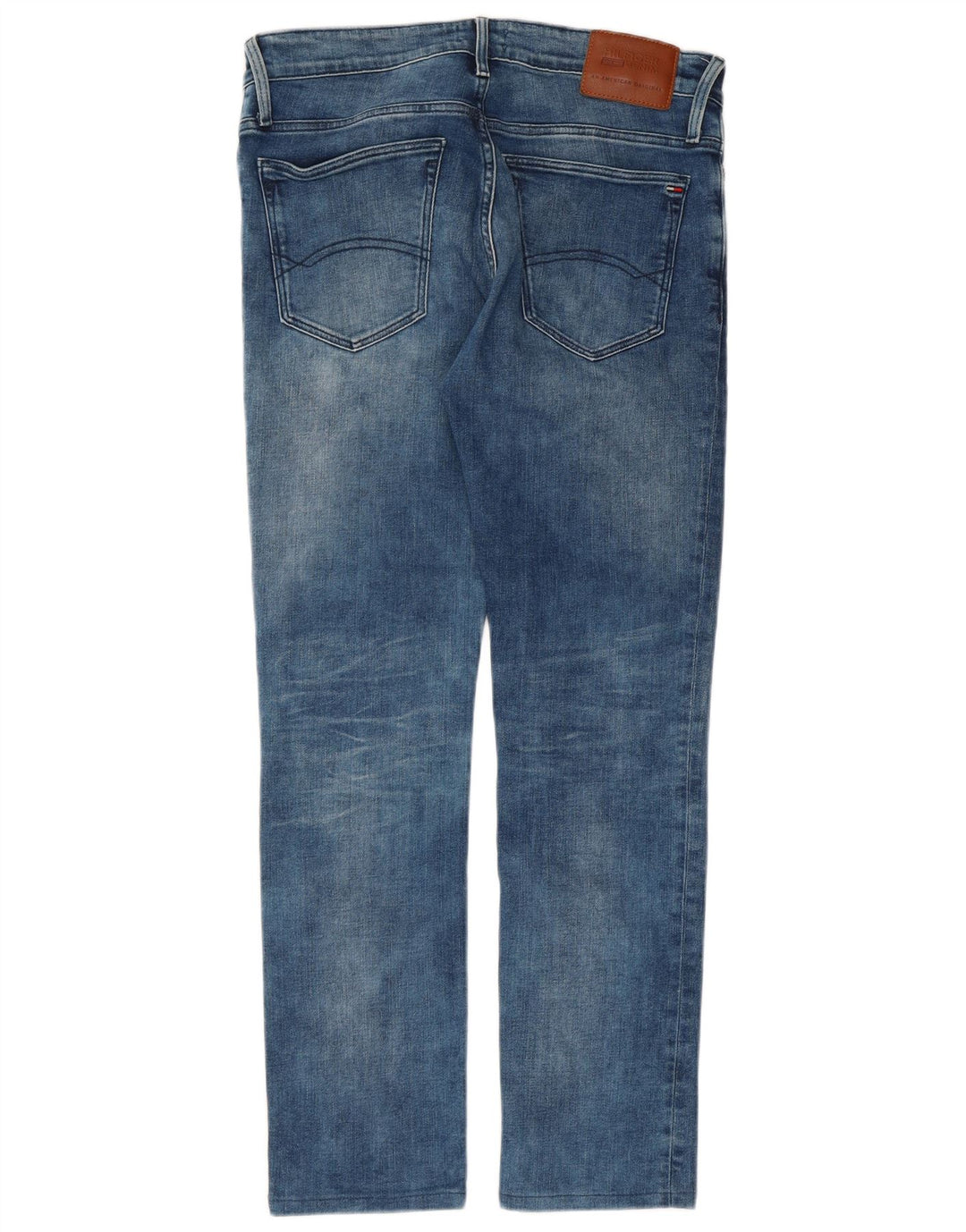 Męskie jeansy slim fit Tommy Hilfiger W32 L29 Niebieskie bawełniane