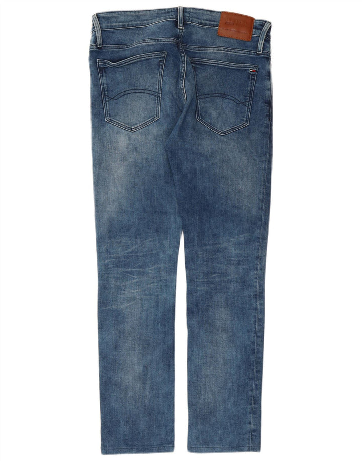 Męskie jeansy slim fit Tommy Hilfiger W32 L29 Niebieskie bawełniane