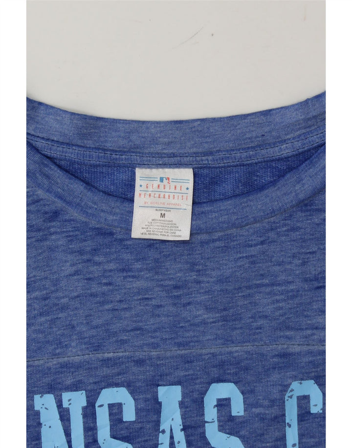 GENUINE MERCHANDISE Mens Graphic Top Long Sleeve Medium Blue Vintage Genuine Merchandise and Second-Hand Genuine Merchandise from Messina Hembry 
