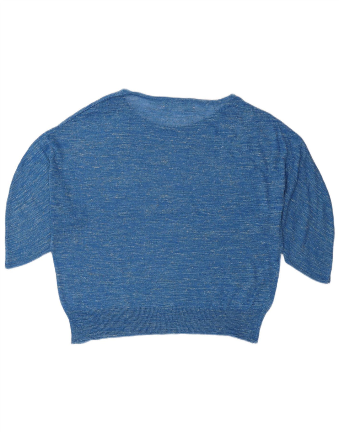 Damski sweter ZARA o luźnym kroju z dekoltem w łódkę UK 14, średni niebieski