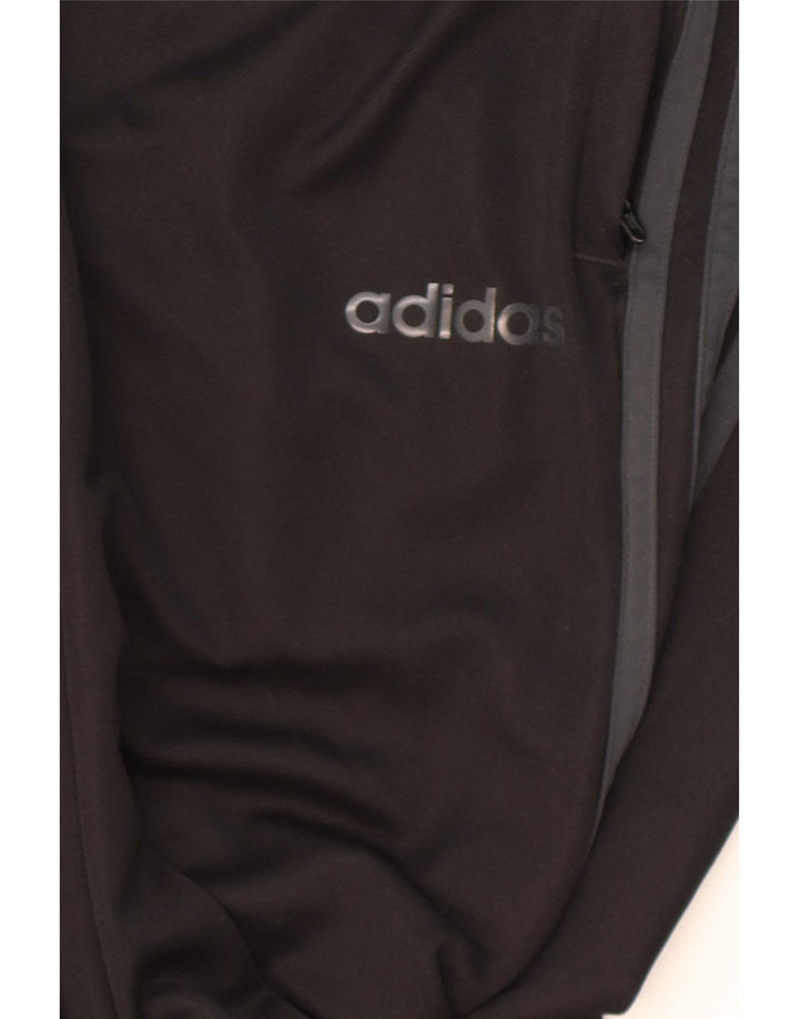 Męskie spodnie dresowe Adidas Aeroready, średni czarny poliester