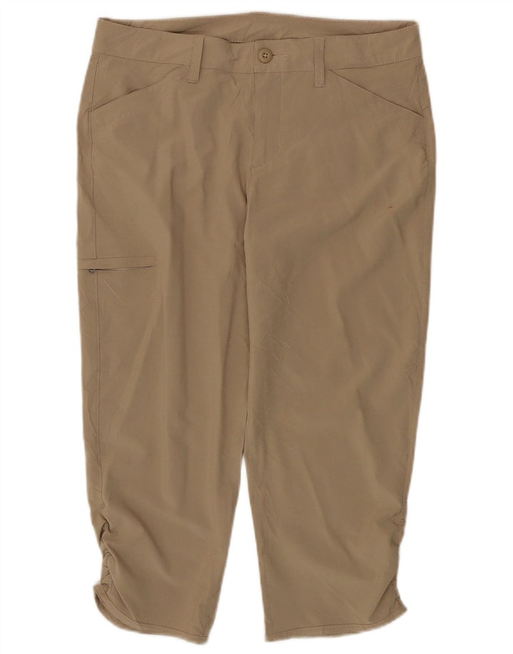 Spodnie damskie EDDIE BAUER Straight Cargo Capri US 6 Medium W30 L21 Beżowe