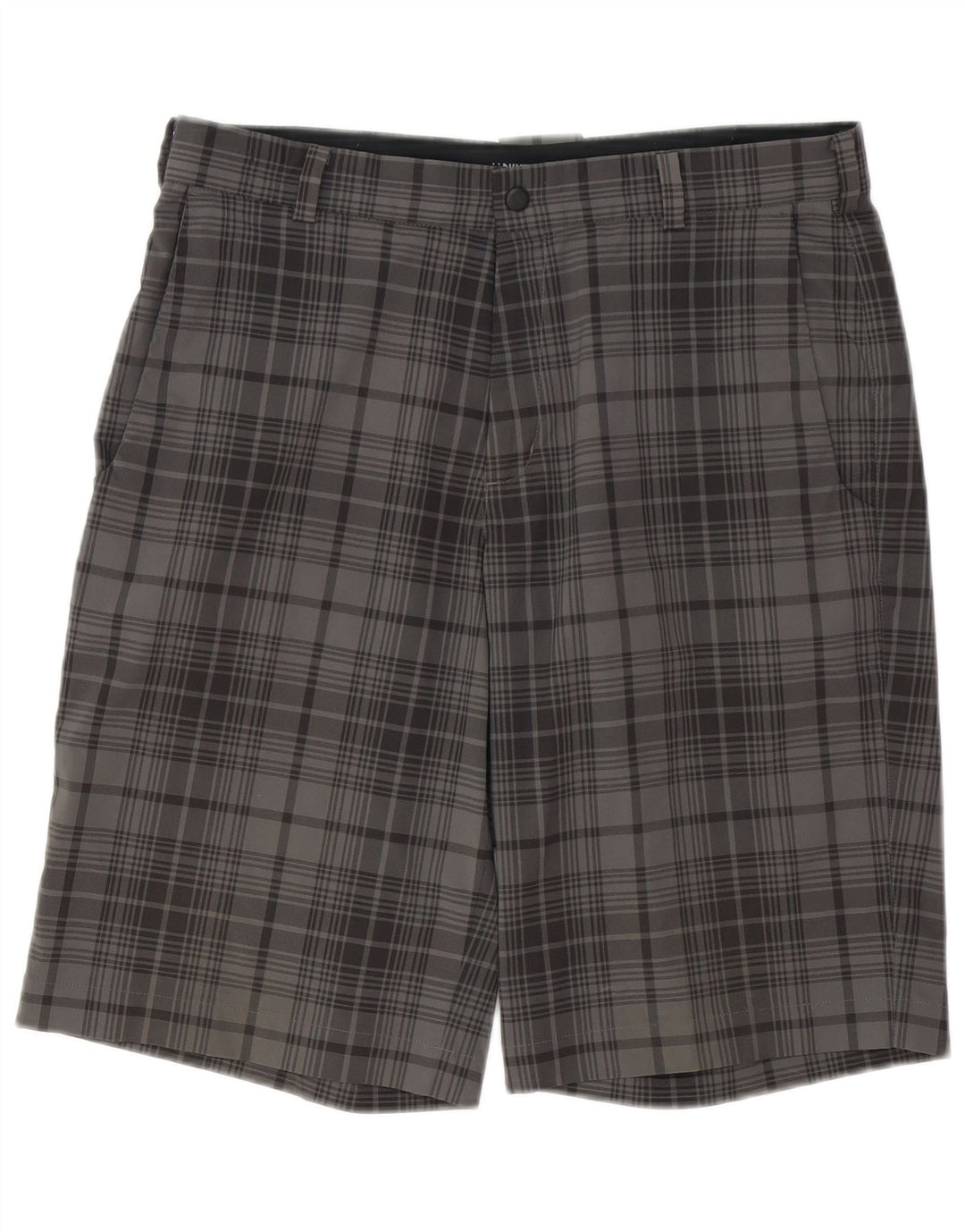 Męskie spodenki chino Nike Dri Fit W32, poliester w szarą kratkę