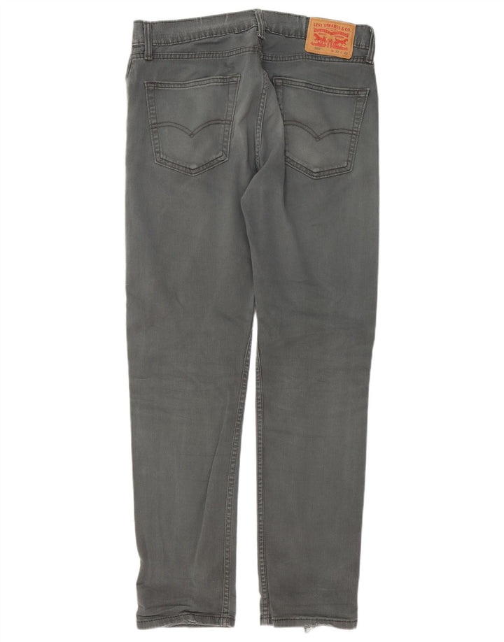Męskie jeansy Levi's 502 Tapered W32 L32 Szara bawełna