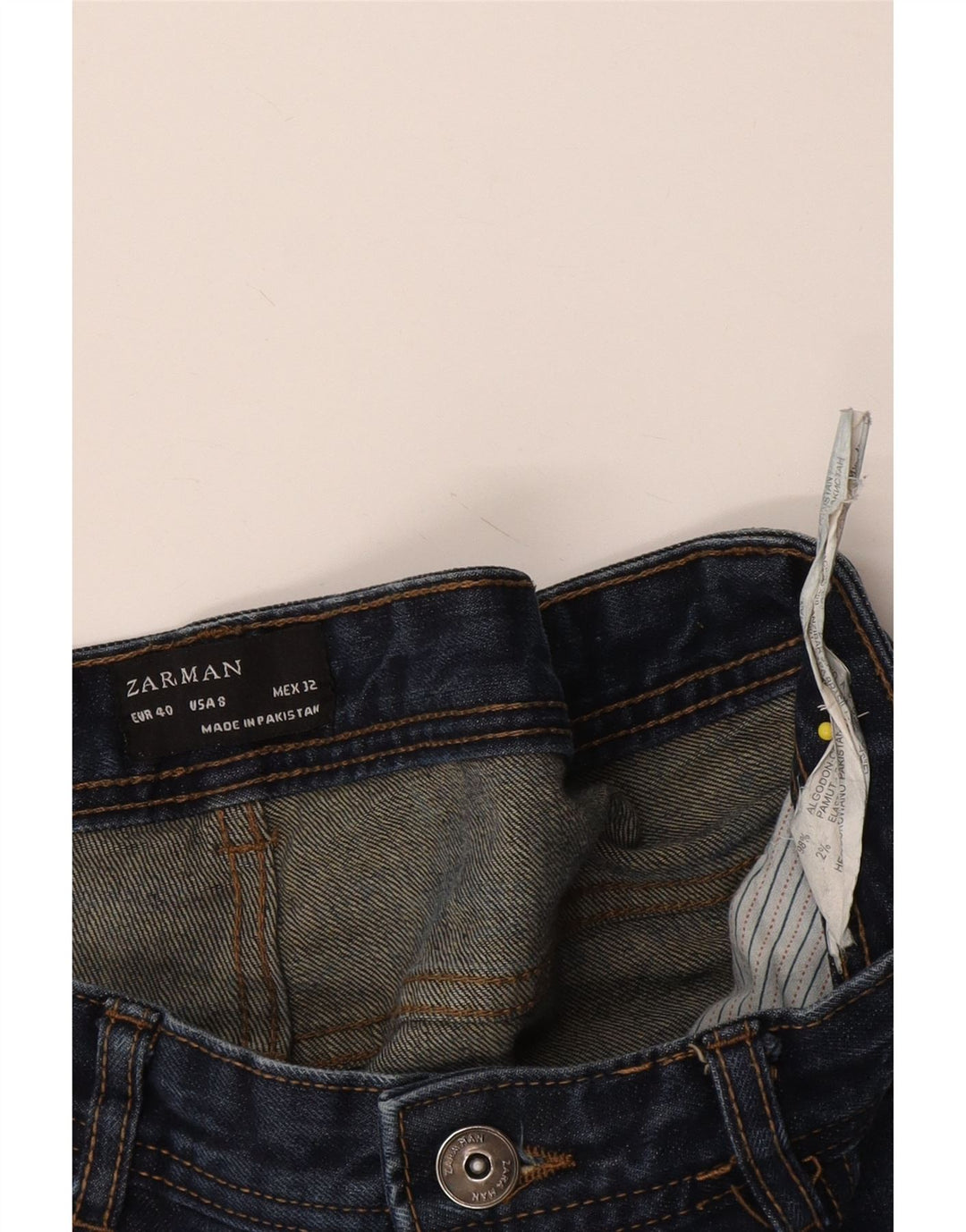 Męskie jeansy slim fit Zara EU 40 Medium W32 L29 Granatowa bawełna