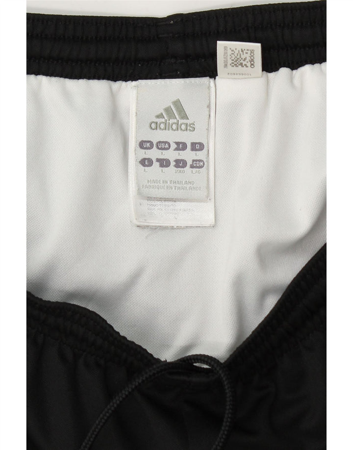 Męskie spodenki sportowe Adidas Climalite, duże, czarne, poliestrowe