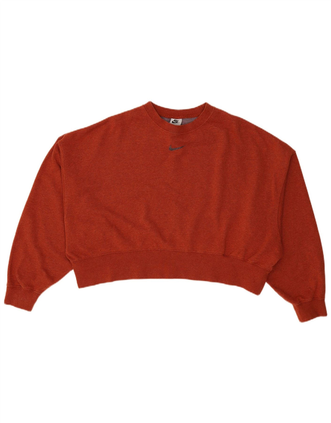 Damska bluza dresowa Nike Crop Oversize UK 10, mała, pomarańczowa, bawełniana