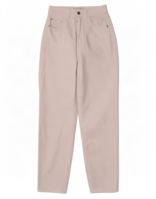 Damskie jeansy Zara z wysokim stanem, zwężane EU 34 2XS W24 L26 białe