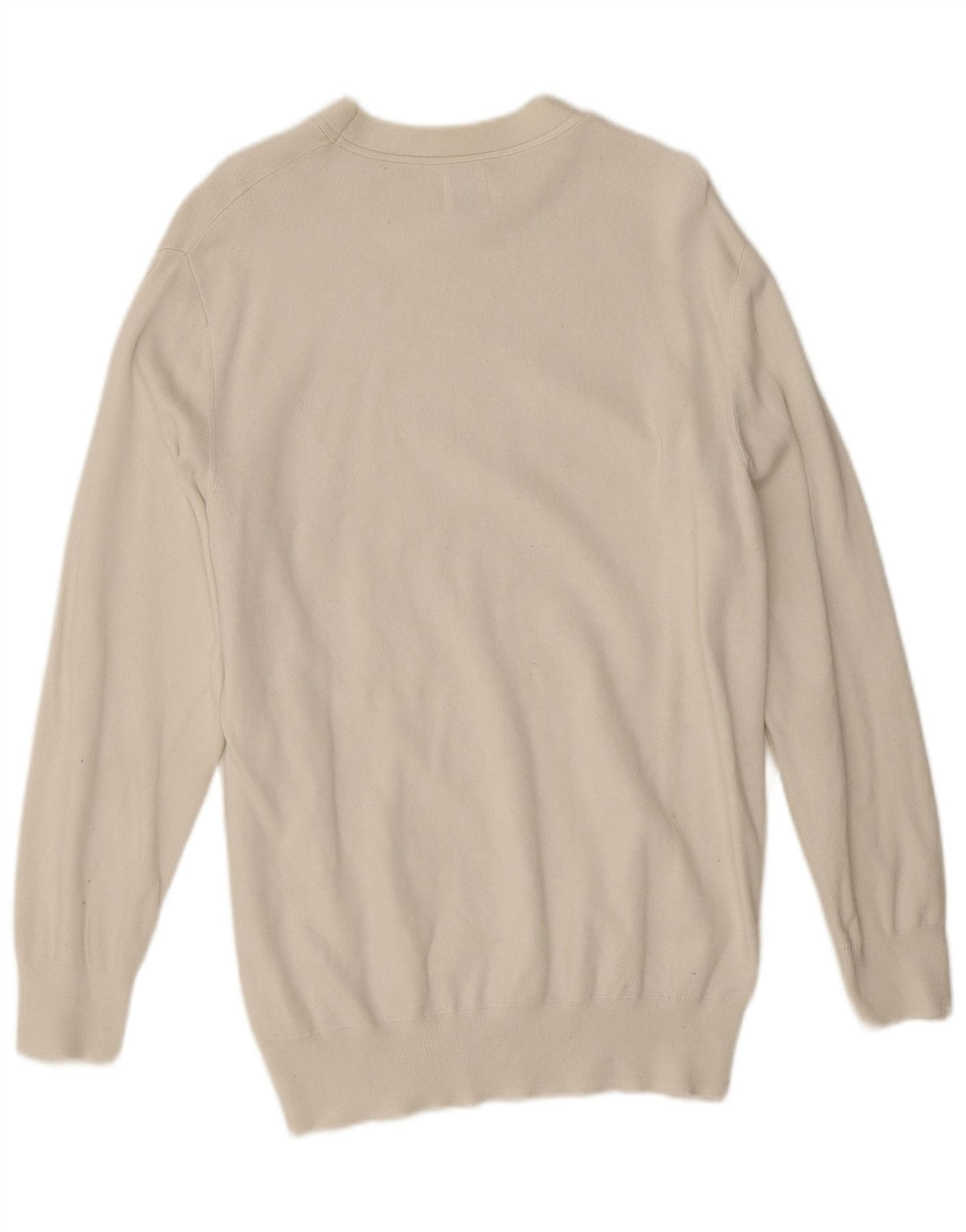 Sweter damski Zara z dekoltem w łódkę UK 14 Średni biały wiskoza
