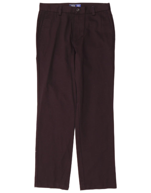 Spodnie męskie IZOD proste chino W31 L32 granatowe bawełniane