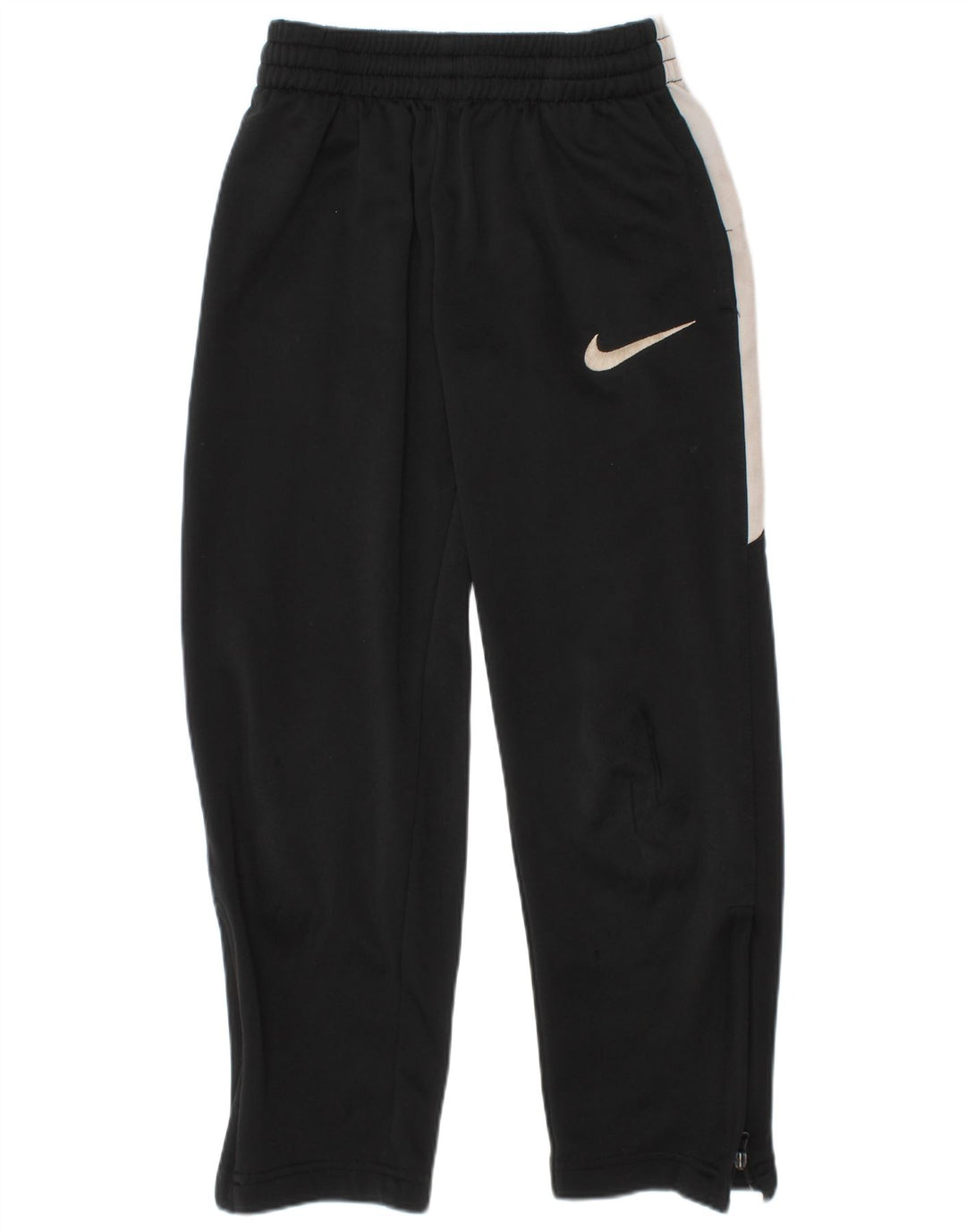 Chłopięce spodnie dresowe Nike w wieku 6-7 lat, duże, czarne, z blokami kolorów, poliestrowe