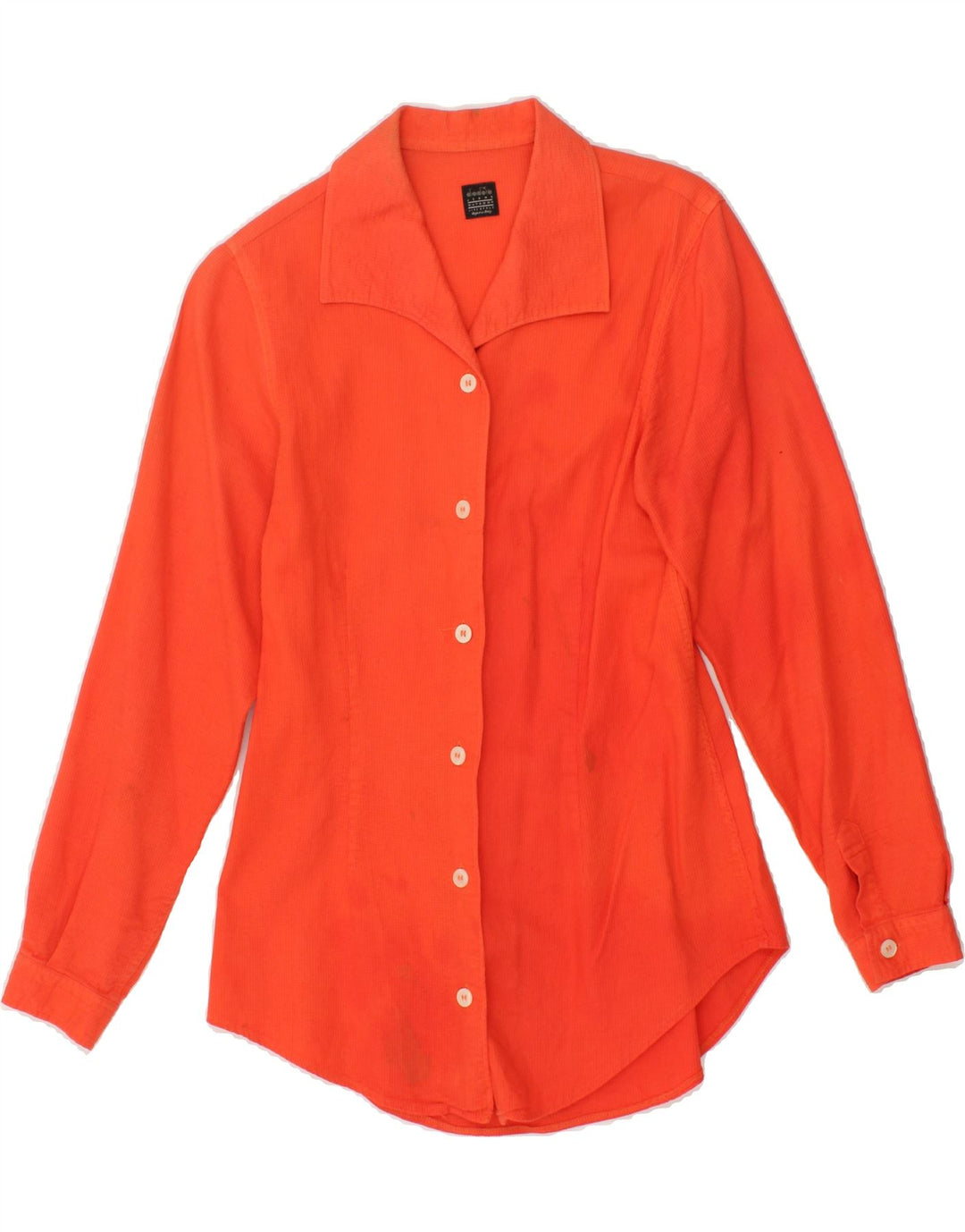 DIADORA Womens Shirt UK 10 Small Orange Vintage Diadora and Second-Hand Diadora from Messina Hembry 