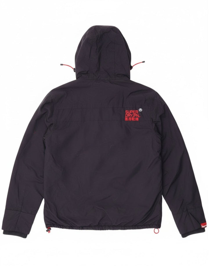 Damska kurtka wiatrówka Superdry Graphic UK 16, duża granatowa