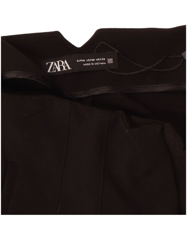 Damskie zwężane spodnie chino Zara, średnie W28 L27, czarny poliester