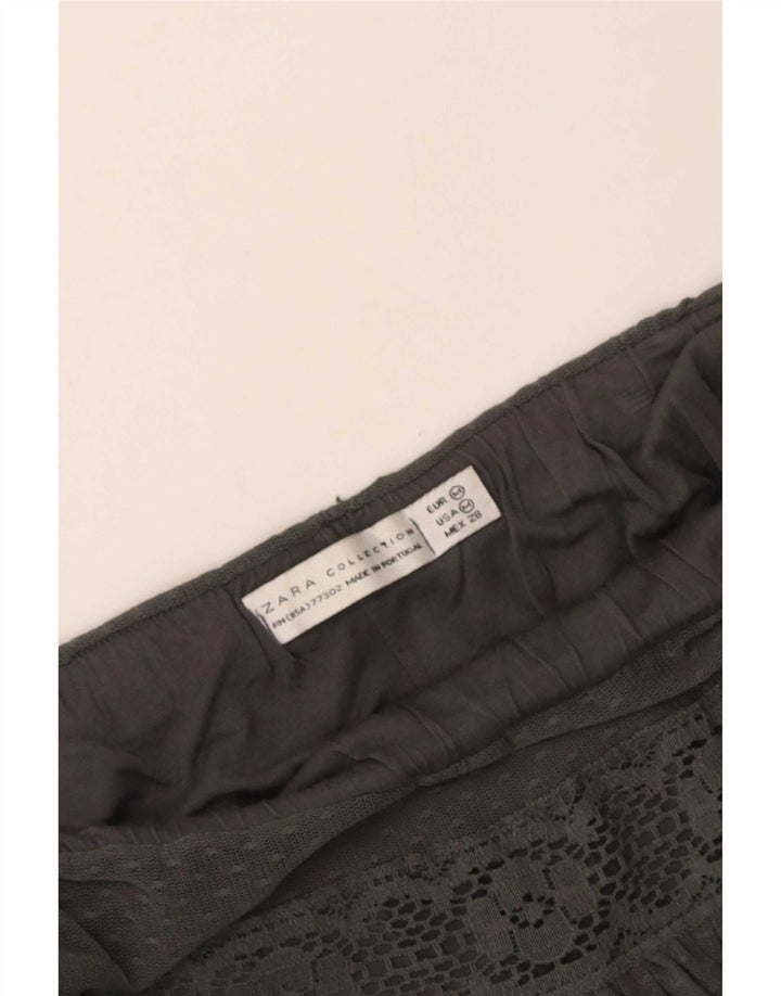 Spódnica plisowana damska Zara Medium W28 w szare paski