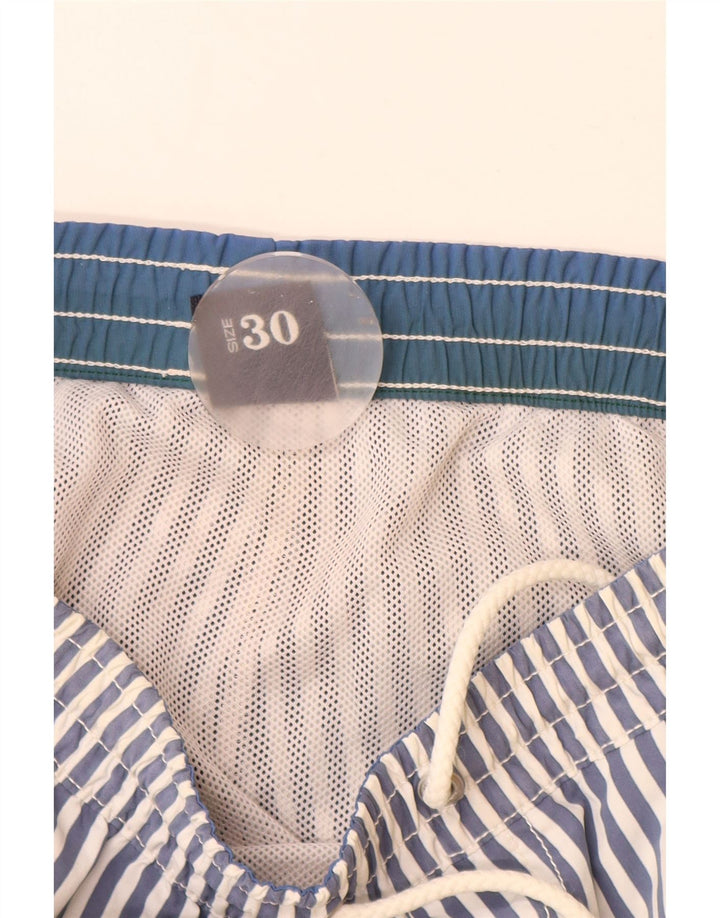 Męskie spodenki kąpielowe North Sails, poliamid w niebieskie paski