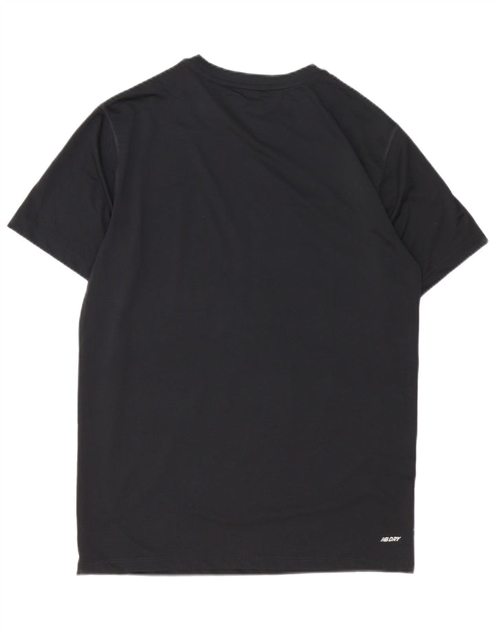 Męski T-shirt z grafiką New Balance, średni czarny poliester