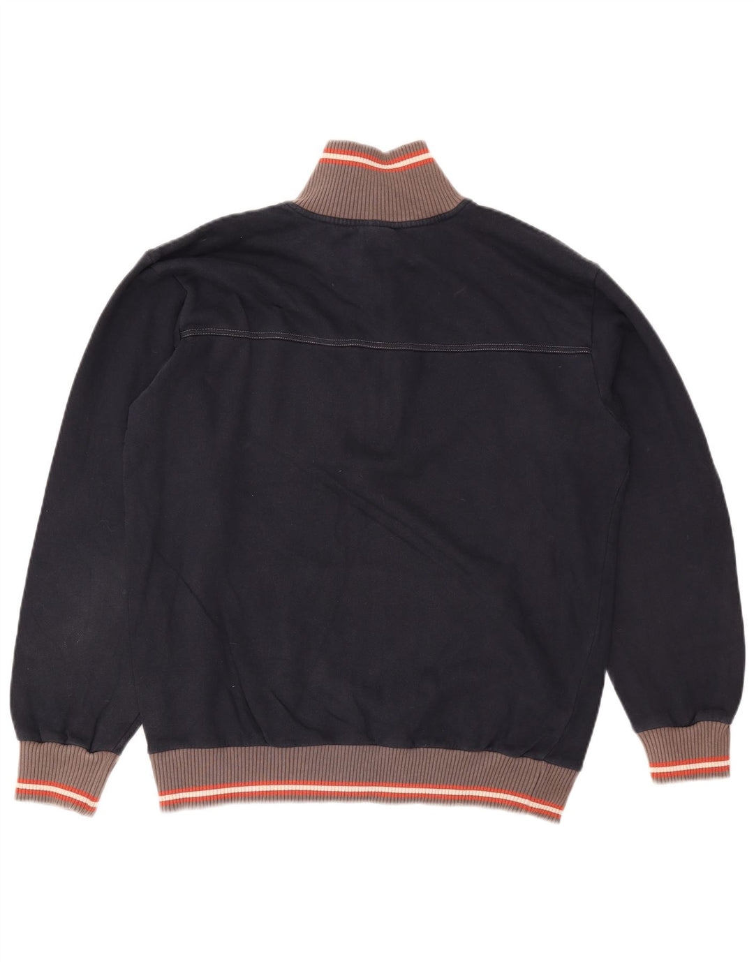 Męski sweter CHAMPION z zamkiem błyskawicznym, duży, granatowy, z blokami kolorów