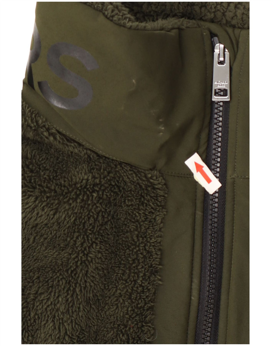 Damski płaszcz polarowy Michael Kors UK 20 2XL Zielony poliester