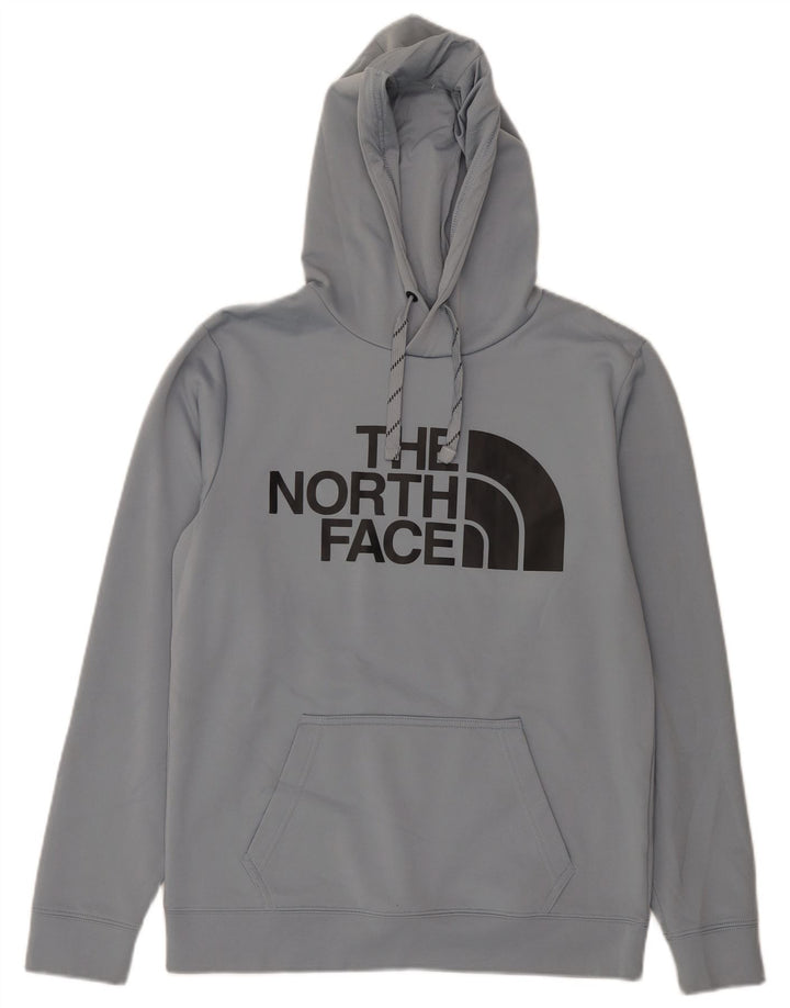 Męski sweter z kapturem The North Face z grafiką, mały, szary, poliestrowy
