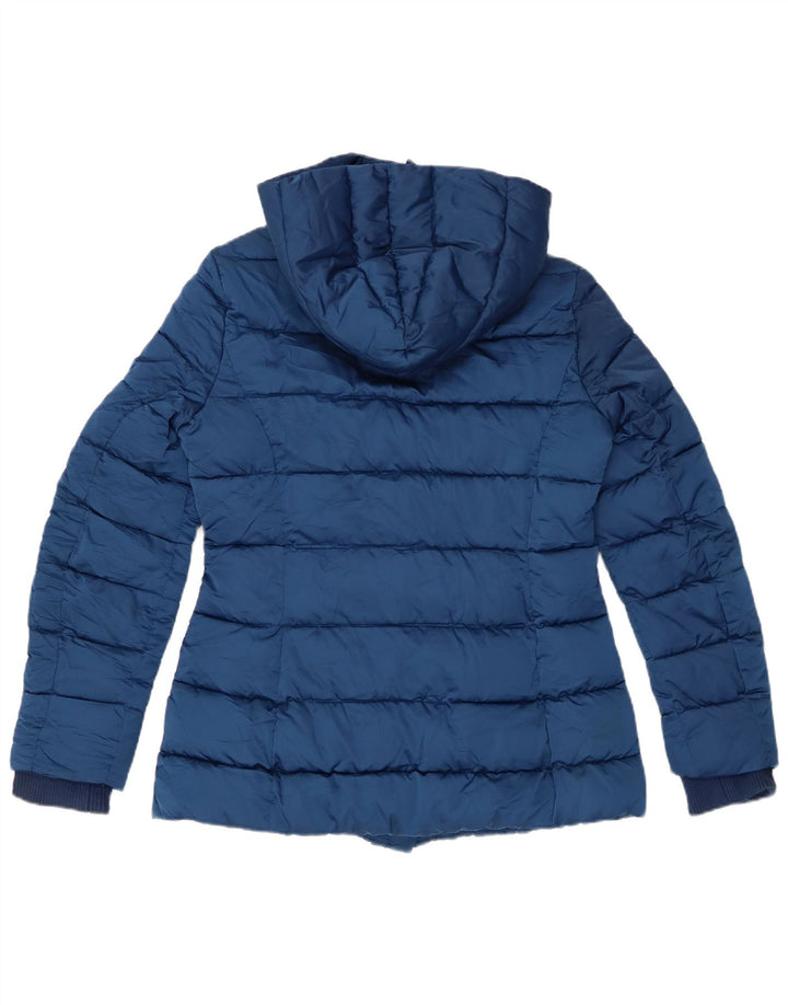 Damska ocieplana kurtka z kapturem SISLEY UK 12, średni niebieski, poliester