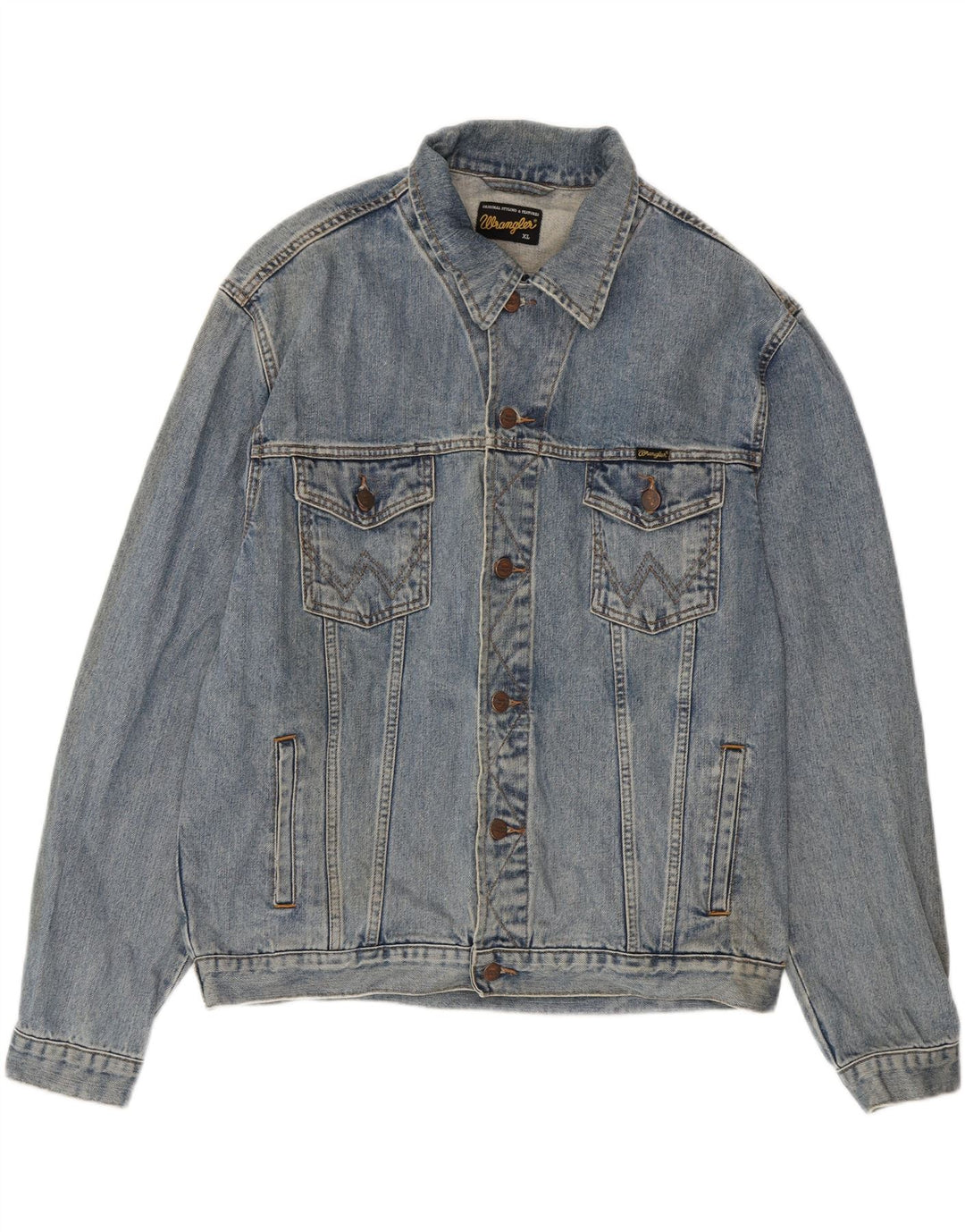 Męska kurtka dżinsowa Wrangler UK 42 XL, niebieska, bawełniana
