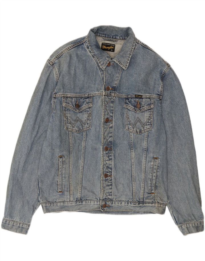 Męska kurtka dżinsowa Wrangler UK 42 XL, niebieska, bawełniana