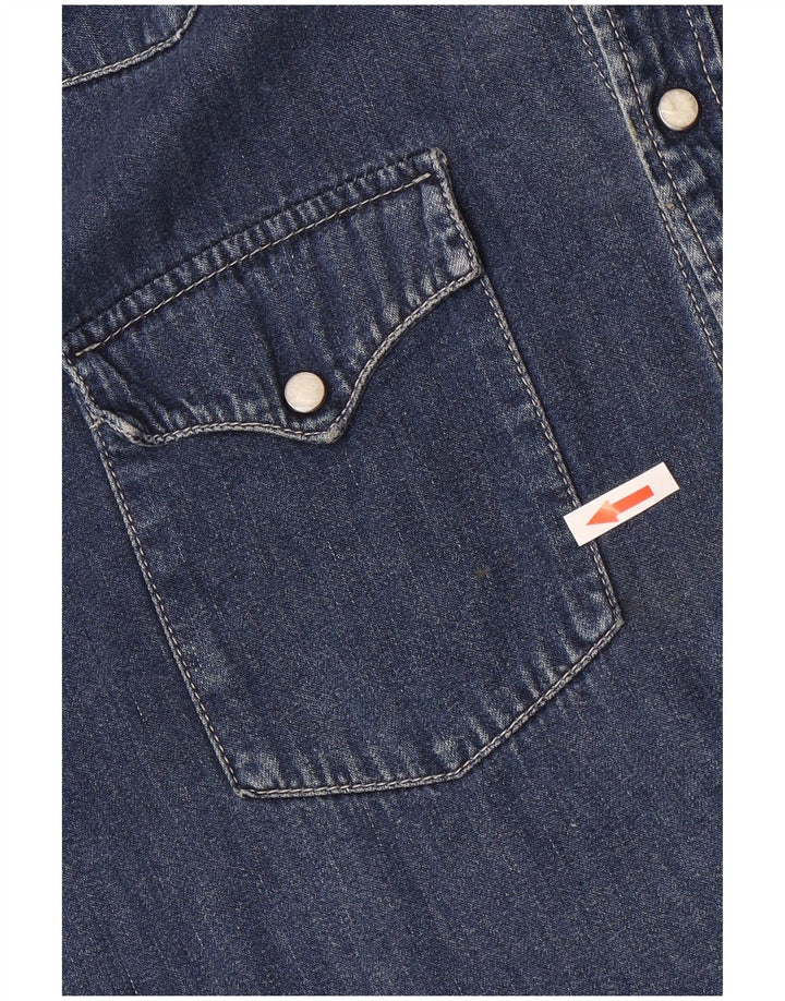 Męska koszula dżinsowa Levi's, średnia niebieska, bawełniana