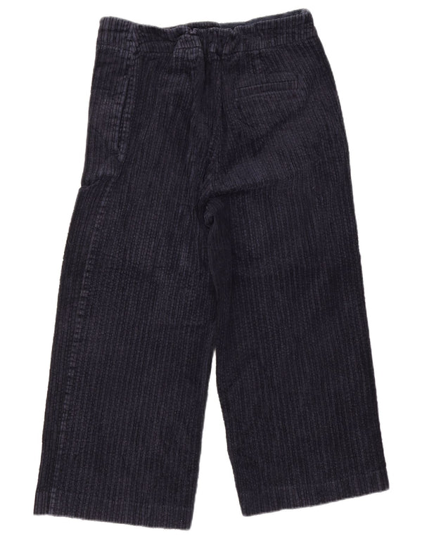 Marks & Spencer Damskie sztruksowe spodnie z szerokimi nogawkami UK 16 Large W34 L22 Granatowe
