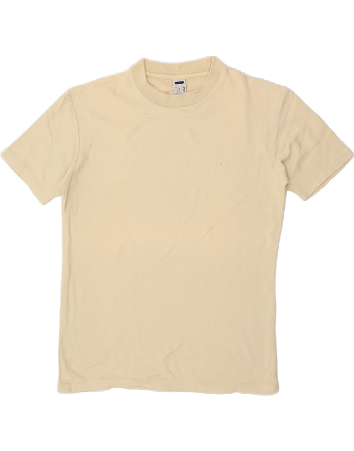 FILA Mens T-Shirt Top Medium Beige Vintage Fila and Second-Hand Fila from Messina Hembry 