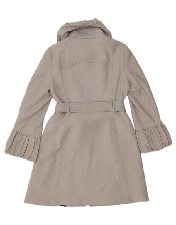 Zara Womens Overcoat UK 14 Large Grey Wool