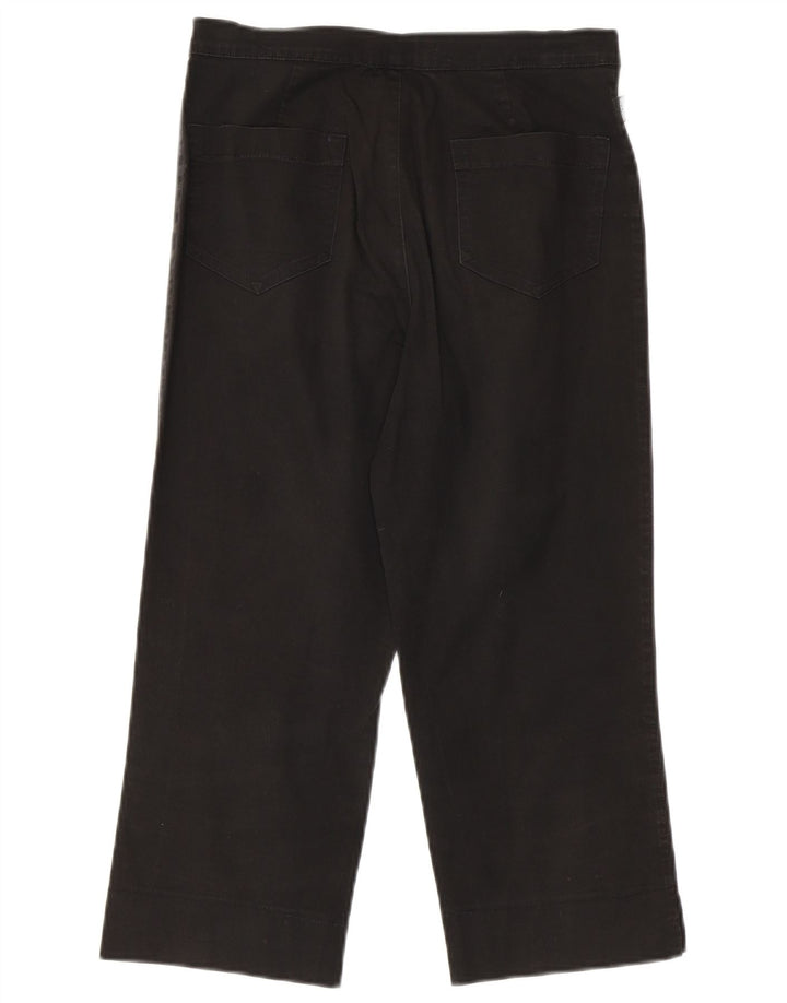 Spodnie damskie MOSCHINO proste Capri W28 L21 czarne