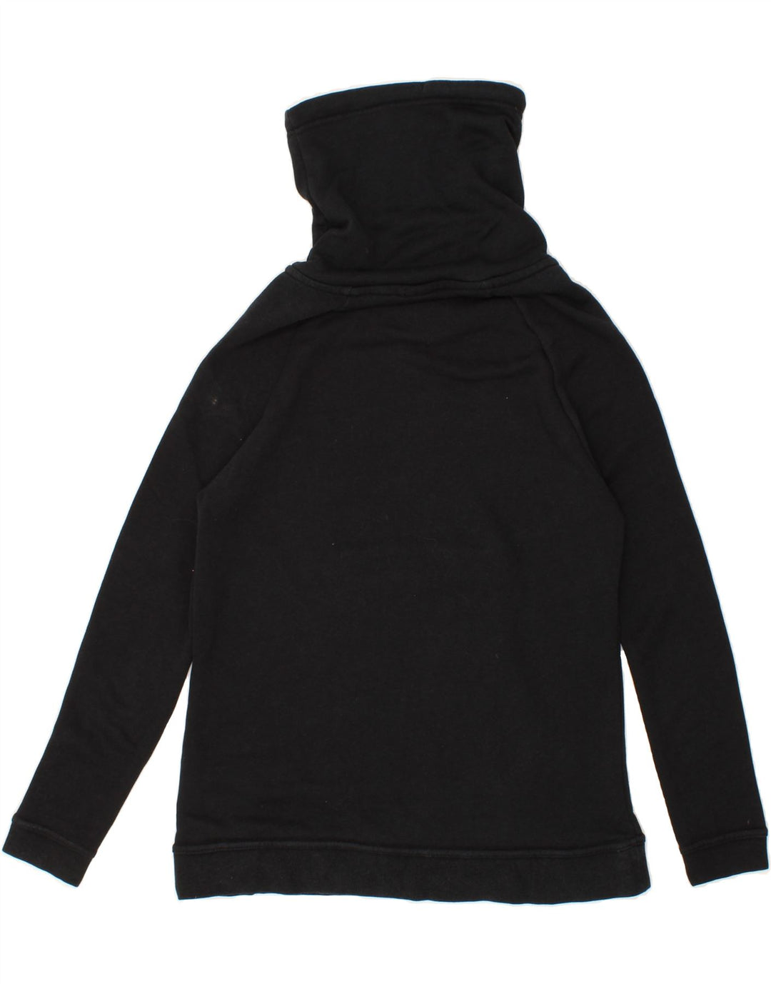 NIKE Womens Roll Neck Sweatshirt Jumper UK 10 Small Black Cotton Vintage Nike and Second-Hand Nike from Messina Hembry 