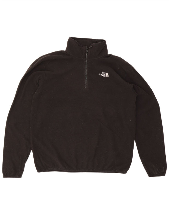 Męski sweter polarowy The North Face z zamkiem błyskawicznym, średni czarny poliester