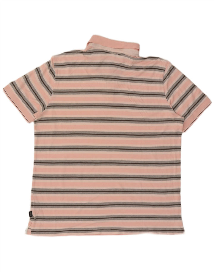 Męska koszulka polo Hugo Boss 2XL w różowe paski