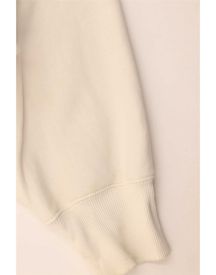 Damska bluza dresowa Nike Crop Oversize UK 14, średnia biała bawełna