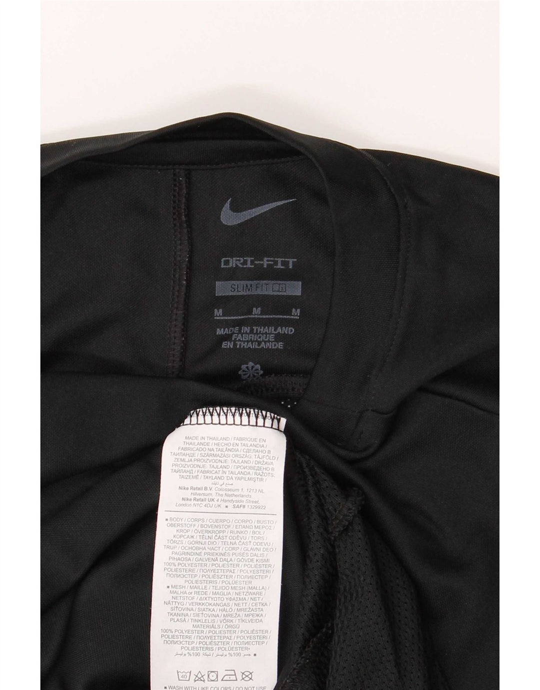 Męski T-shirt Nike Dri Fit Slim Top, średni czarny poliester