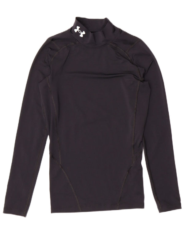 Damska koszulka kompresyjna UNDER ARMOUR z długim rękawem, UK 8, mała, czarna, poliester