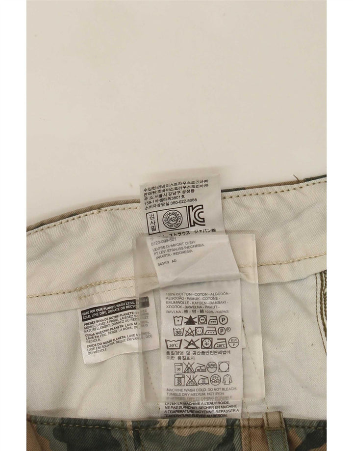 Męskie spodenki cargo Levi's W40 XL Khaki, bawełna w kamuflażu