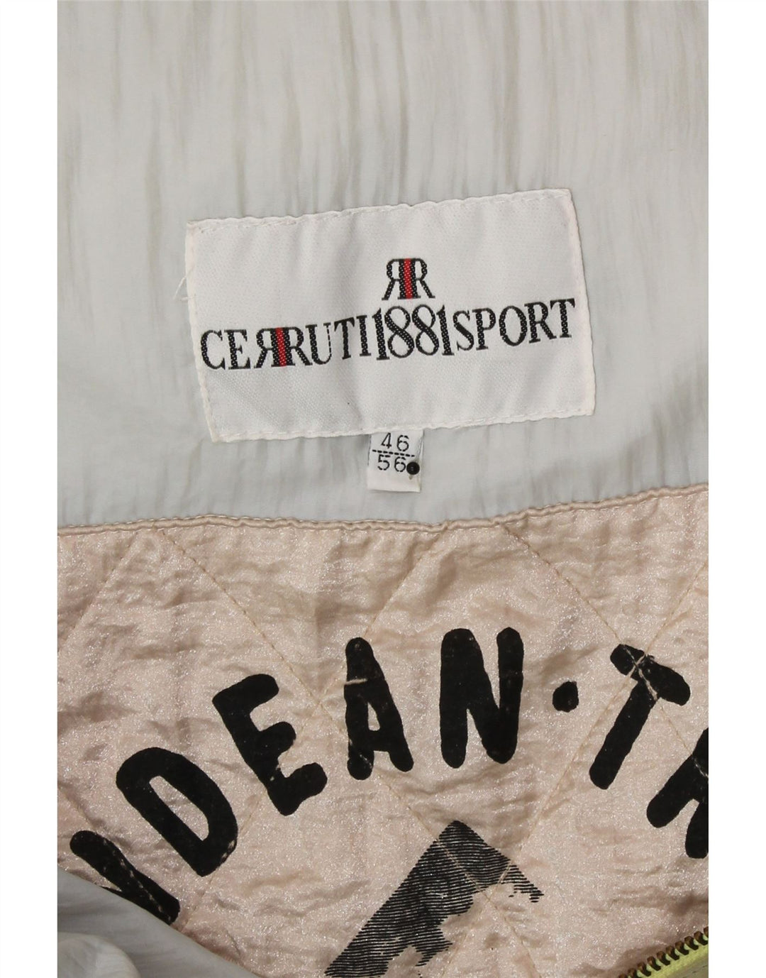 Cerruti 1881 Damska kurtka z kapturem, oversize, wyściełana IT 46, duża, khaki