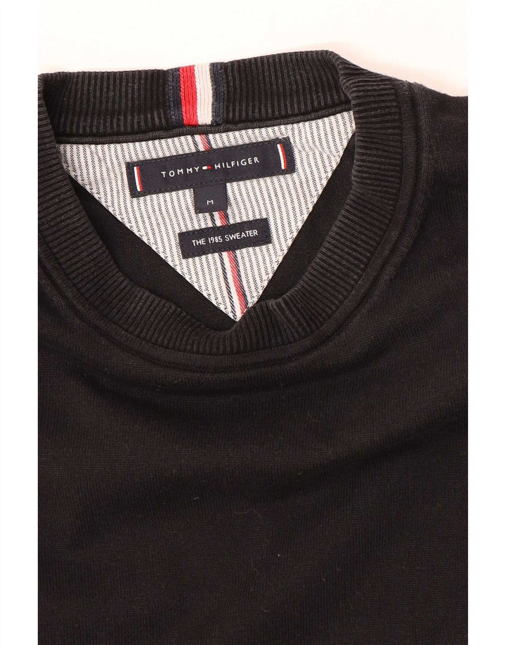 Męski sweter z okrągłym dekoltem Tommy Hilfiger, średni czarny