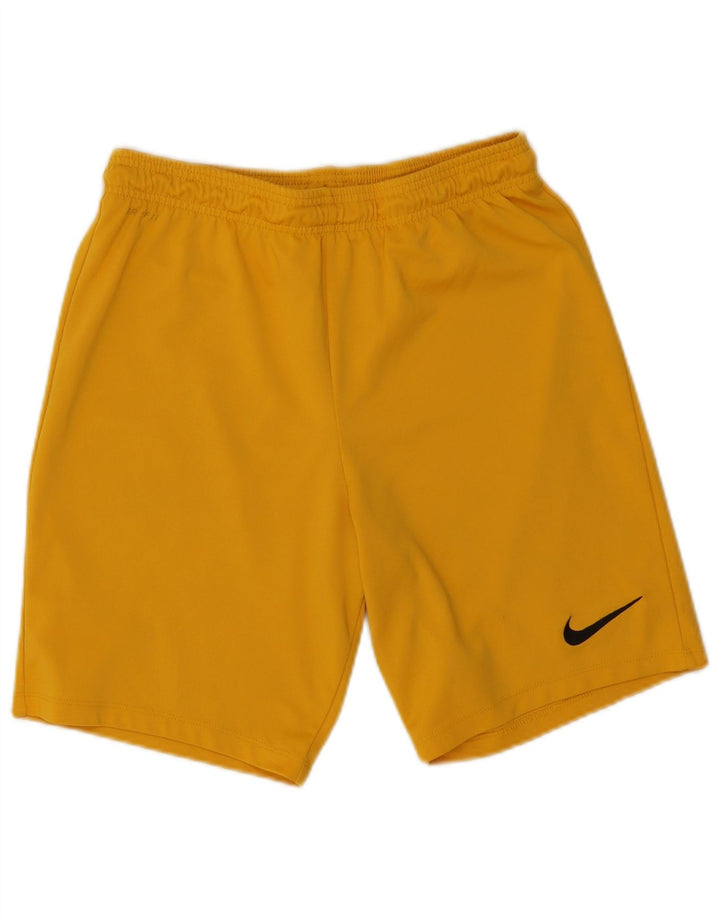 Męskie spodenki sportowe Nike Dri Fit, średni żółty poliester