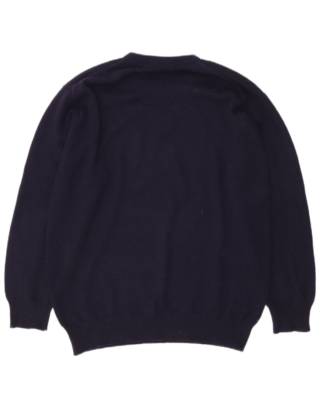 Męski sweter z okrągłym dekoltem Lyle & Scott, średni granatowy