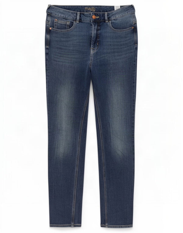 Marks & Spencer Damskie jeansy slim UK 12 Medium W32 L28 Niebieskie bawełniane