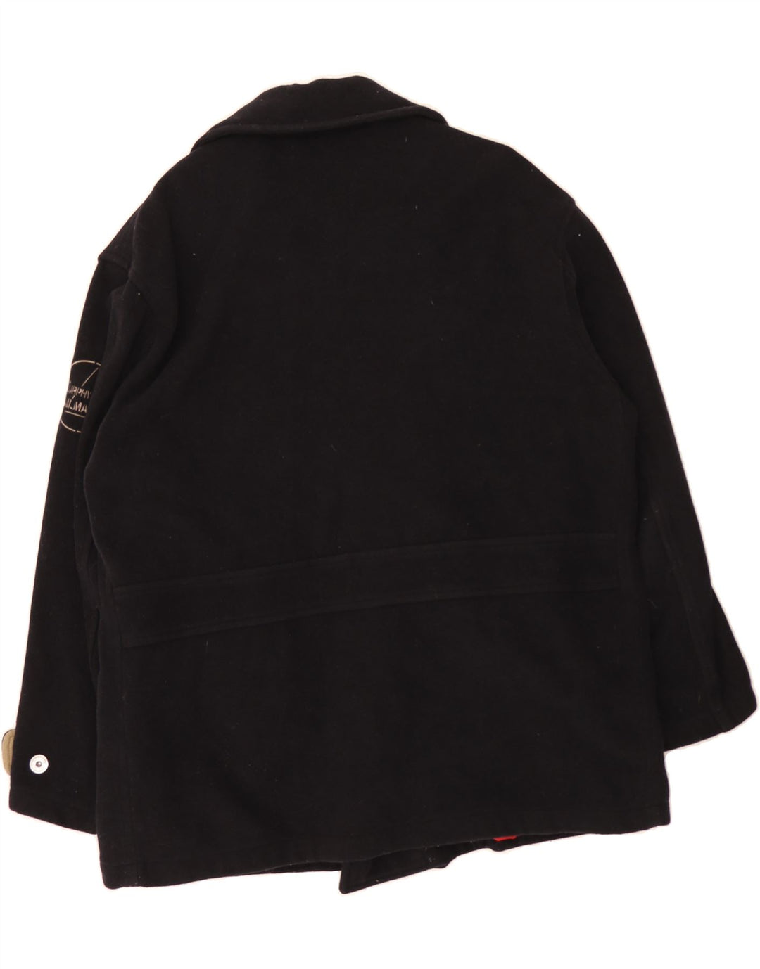 MURPHY & NYE Womens Double Breasted Coat UK 18 XL Black Polyester Vintage Murphy & Nye and Second-Hand Murphy & Nye from Messina Hembry 