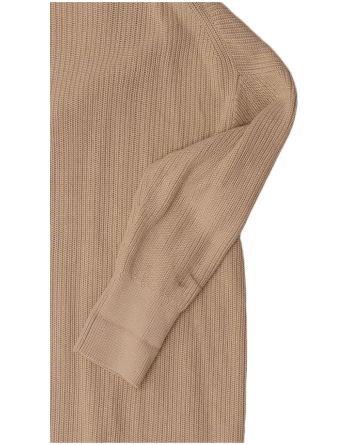 COS Damski sweter oversize o przedłużonym fasonie, UK 14, średni beż, bawełna