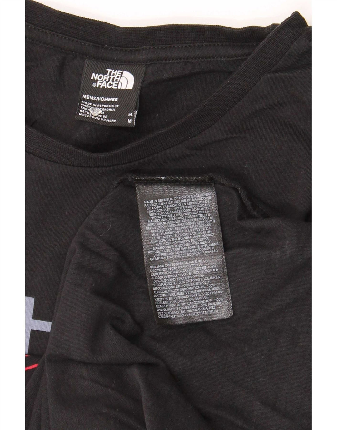 Męski T-shirt z grafiką The North Face, bawełniany, średni czarny