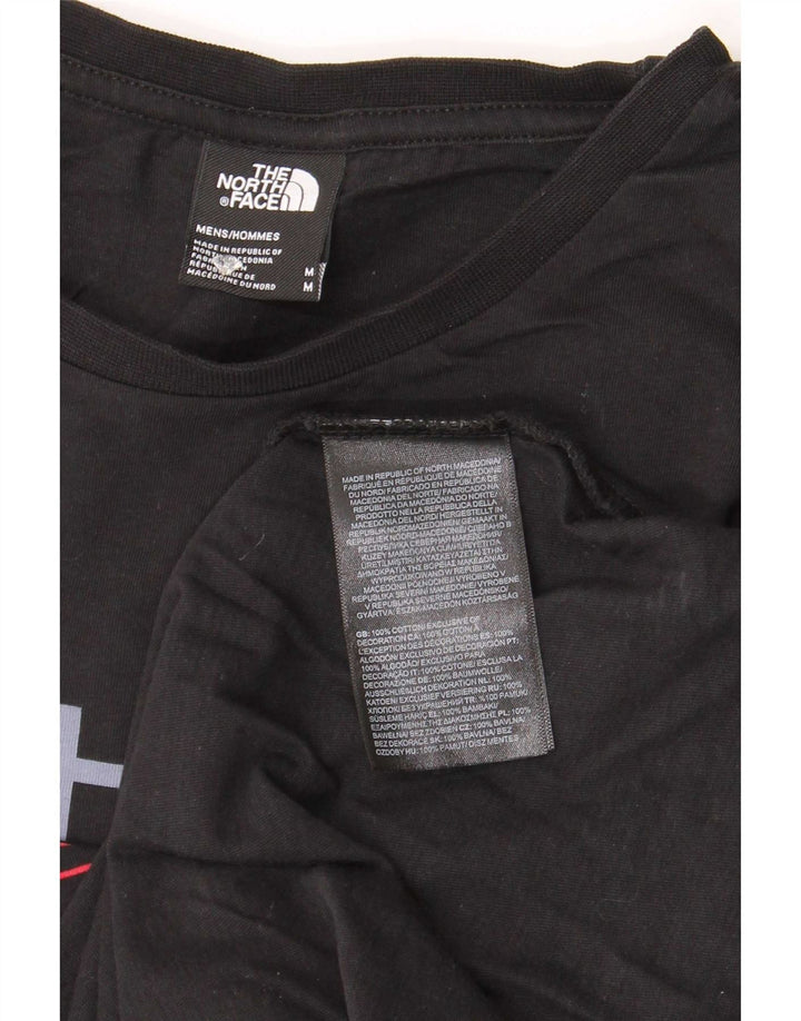Męski T-shirt z grafiką The North Face, bawełniany, średni czarny