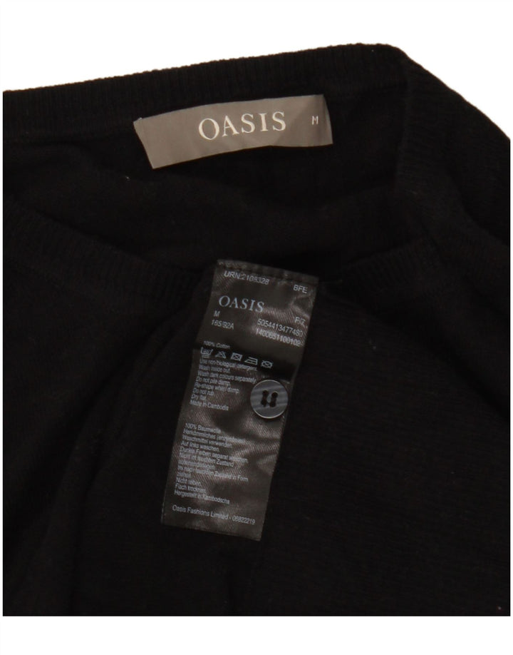 Sweter damski Oasis UK 14, średni czarny, bawełniany